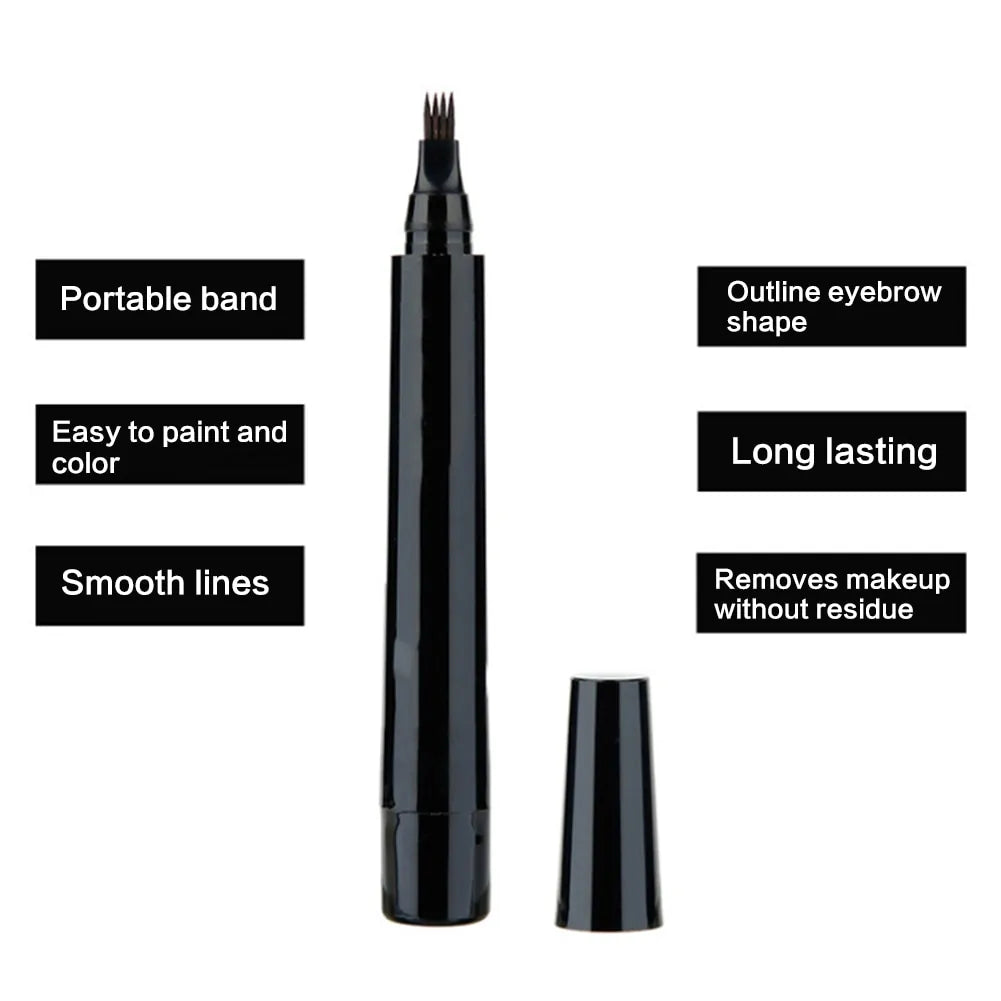 Brown Beard Pencil Filler with Waterproof Long Lasting Coverage and Brush