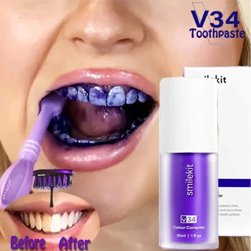 30ml V34 SmileKit Purple Toothpaste