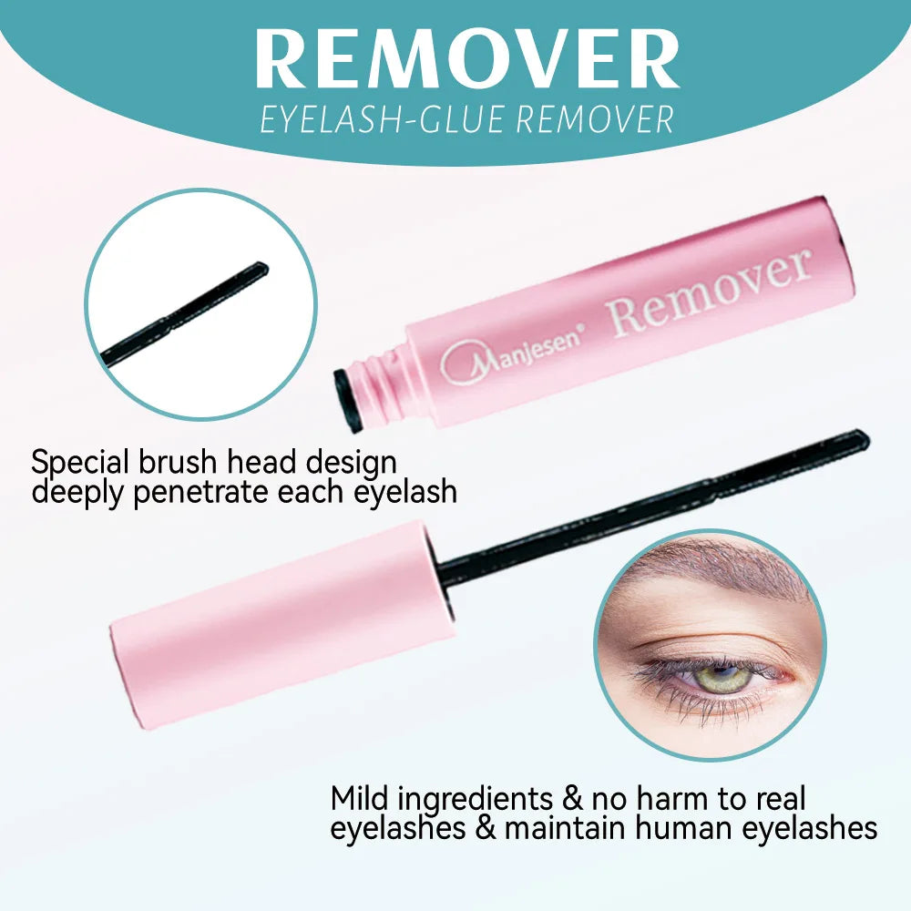 Lash Bunches Bond and Seal Eyelash Glue Remover Applicator Lash Clusters Eyelash Extensions Complete Kit DIY Makeup Set