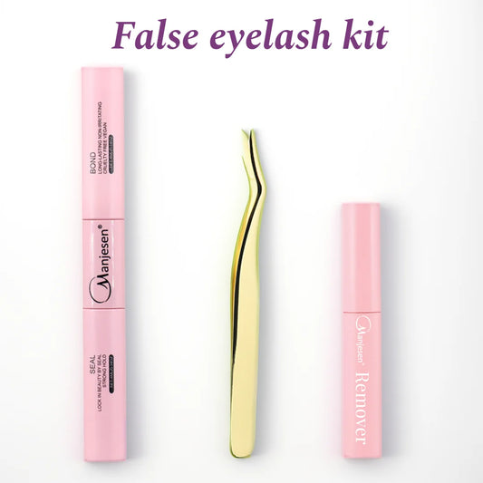 Lash Bunches Bond and Seal Eyelash Glue Remover Applicator Lash Clusters Eyelash Extensions Complete Kit DIY Makeup Set