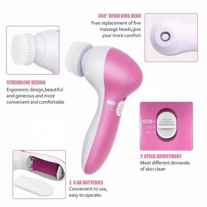 5 IN 1 Electric Facial Cleaner