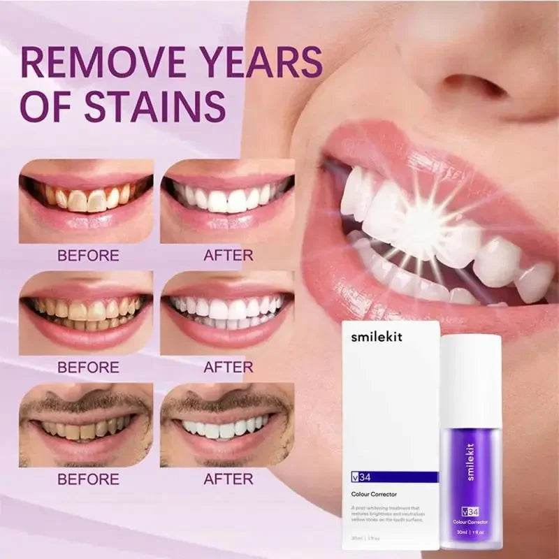 30ml V34 SmileKit Purple Toothpaste